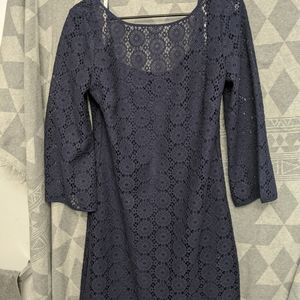 Lilly Pulitzer True Navy Topanga Lace Dress